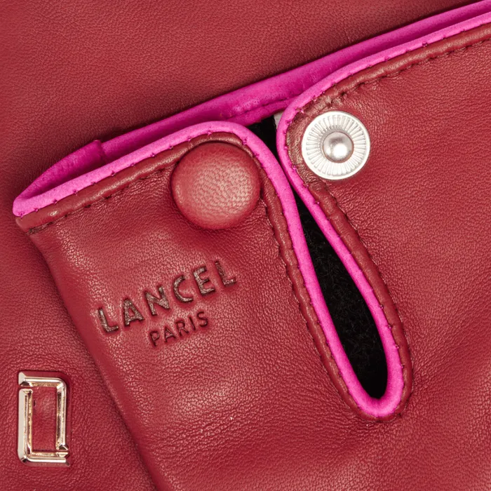 Bicolor Gloves Carminepink Women Lancel Gloves