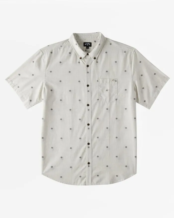 Billabong Boys039 Tops Boys All Day Jacquard Short Sleeve Shirt Chino 8211 Men
