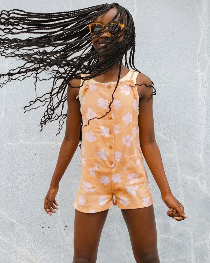 Billabong Girls039 Dresses and Rompers Girls Wave Watch Romper Tangy Peach 8211 Women