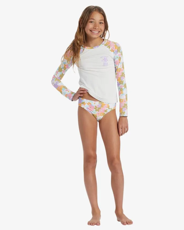 Billabong Girls039 Swim Girls Kissed By The Sun Long Sleeve Rashguard Multi 8211 Women
