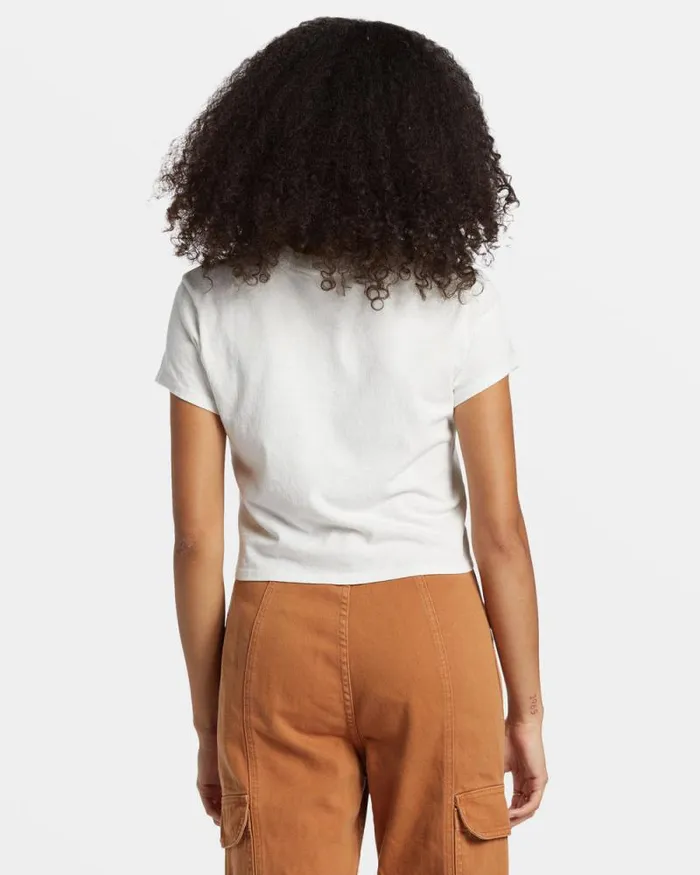 Billabong Graphic Tees and Tanks Go Your Own Way TShirt Salt Crystal 8211 Women Billabong Graphic Tees and Tanks Go Your Own Way TShirt Salt Crystal 8211 Women