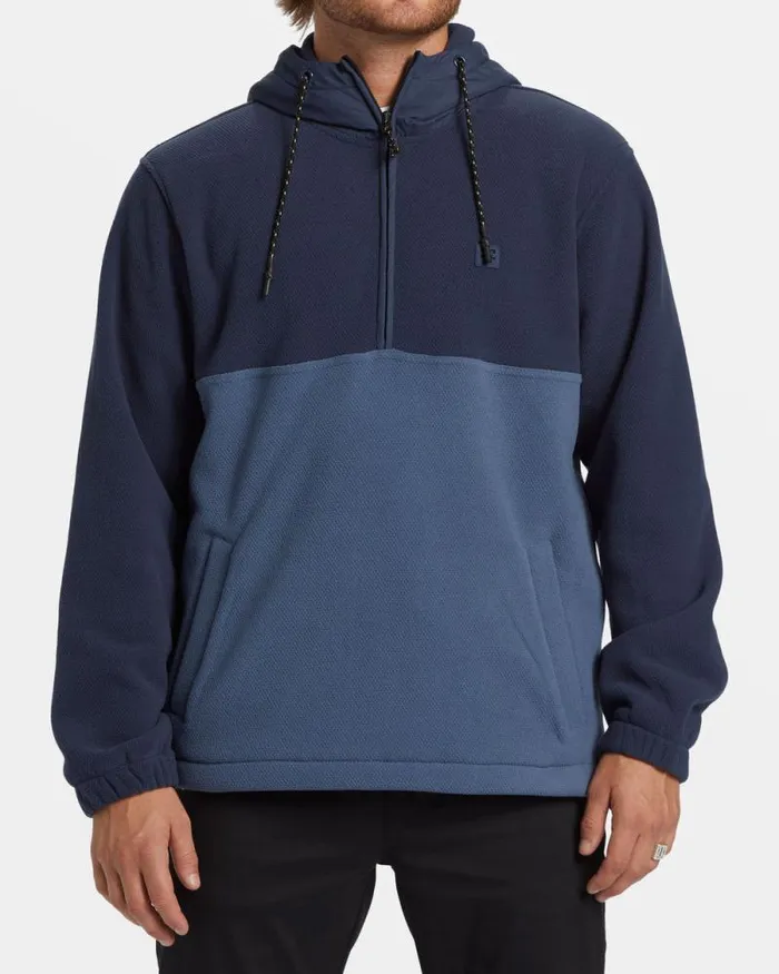 Billabong Hoodies and Fleece ADiv Boundary Hooded HalfZip Pullover Dusty Navy 8211 Men