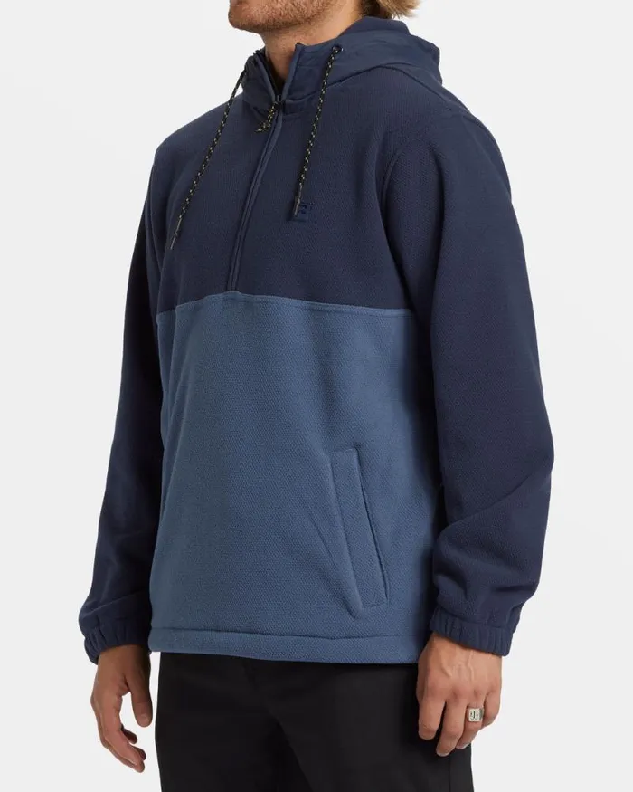 Billabong Hoodies and Fleece ADiv Boundary Hooded HalfZip Pullover Dusty Navy 8211 Men