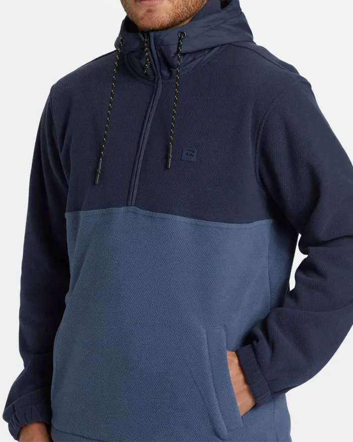 Billabong Hoodies and Fleece ADiv Boundary Hooded HalfZip Pullover Dusty Navy 8211 Men