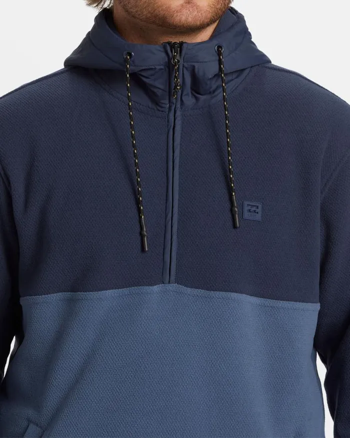 Billabong Hoodies and Fleece ADiv Boundary Hooded HalfZip Pullover Dusty Navy 8211 Men