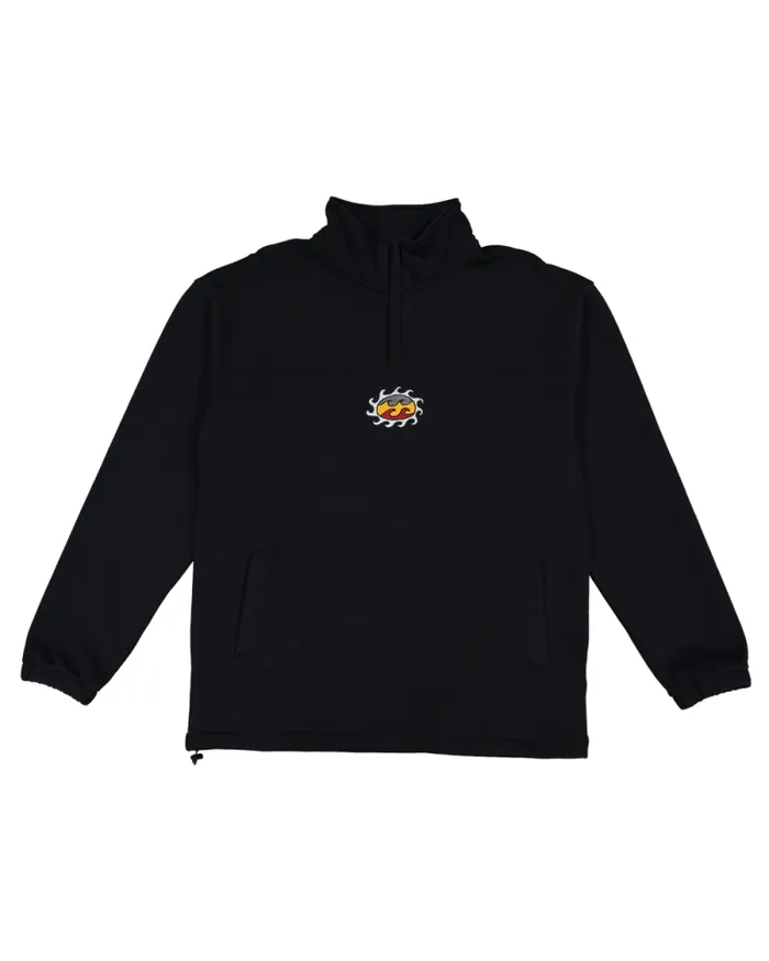 Billabong Hoodies and Fleece Otis King Pawn HalfZip Pullover Sweatshirt Black 8211 Men