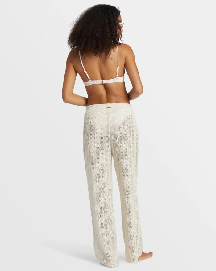 Billabong Jeans and Pants Largo Beach Pant Cover Up Salt Crystal 8211 Women