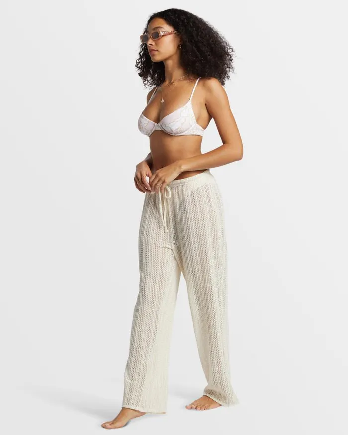 Billabong Jeans and Pants Largo Beach Pant Cover Up Salt Crystal 8211 Women