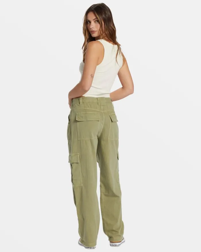 Billabong Jeans and Pants Walk Along Pants Army 8211 Women Billabong Jeans and Pants Walk Along Pants Army 8211 Women