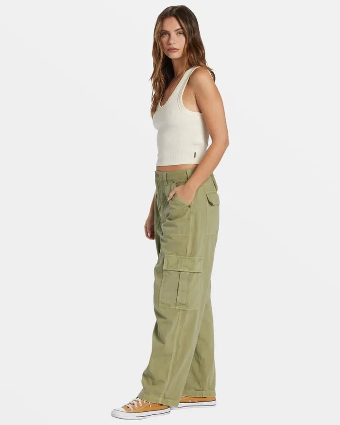 Billabong Jeans and Pants Walk Along Pants Army 8211 Women Billabong Jeans and Pants Walk Along Pants Army 8211 Women
