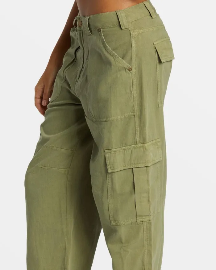 Billabong Jeans and Pants Walk Along Pants Army 8211 Women Billabong Jeans and Pants Walk Along Pants Army 8211 Women