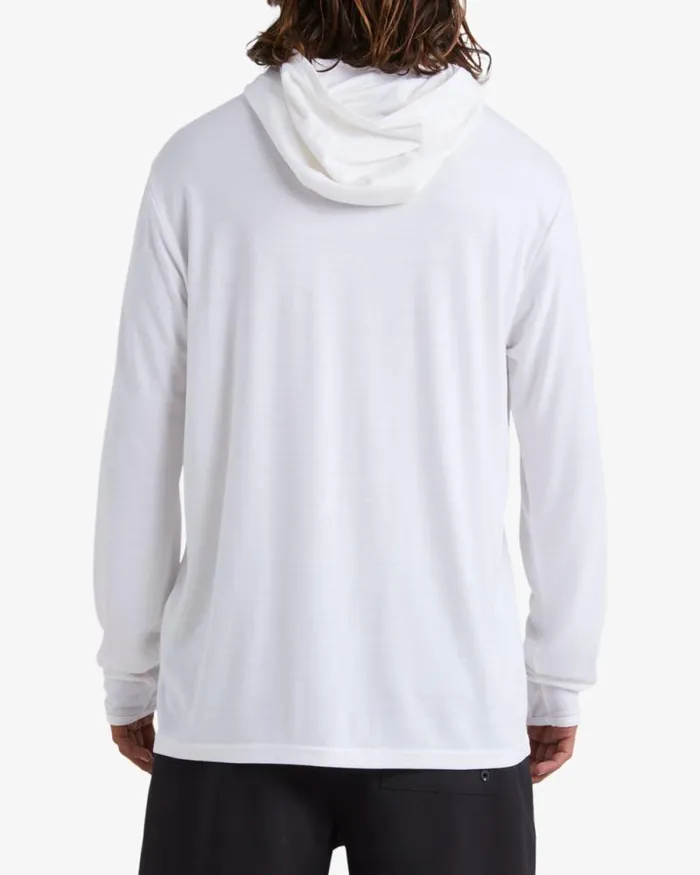 Billabong Rashguards and Surf Tees Eclipse Hooded Long Sleeve Surf TShirt White 8211 Men Billabong Rashguards and Surf Tees Eclipse Hooded Long Sleeve Surf TShirt White 8211 Men