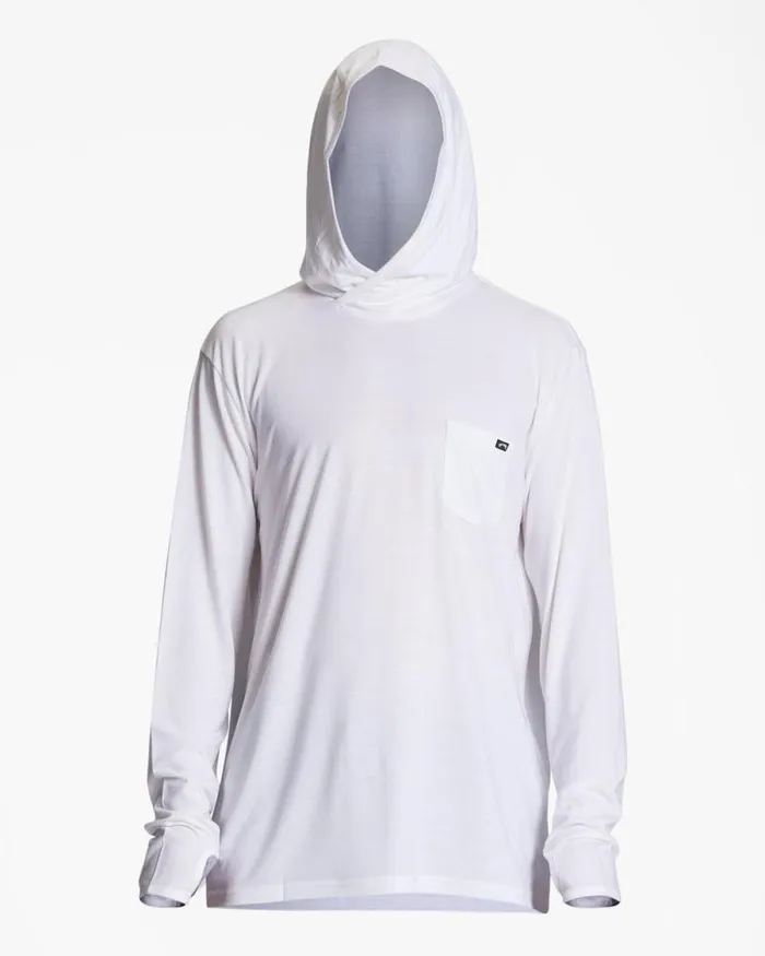 Billabong Rashguards and Surf Tees Eclipse Hooded Long Sleeve Surf TShirt White 8211 Men Billabong Rashguards and Surf Tees Eclipse Hooded Long Sleeve Surf TShirt White 8211 Men