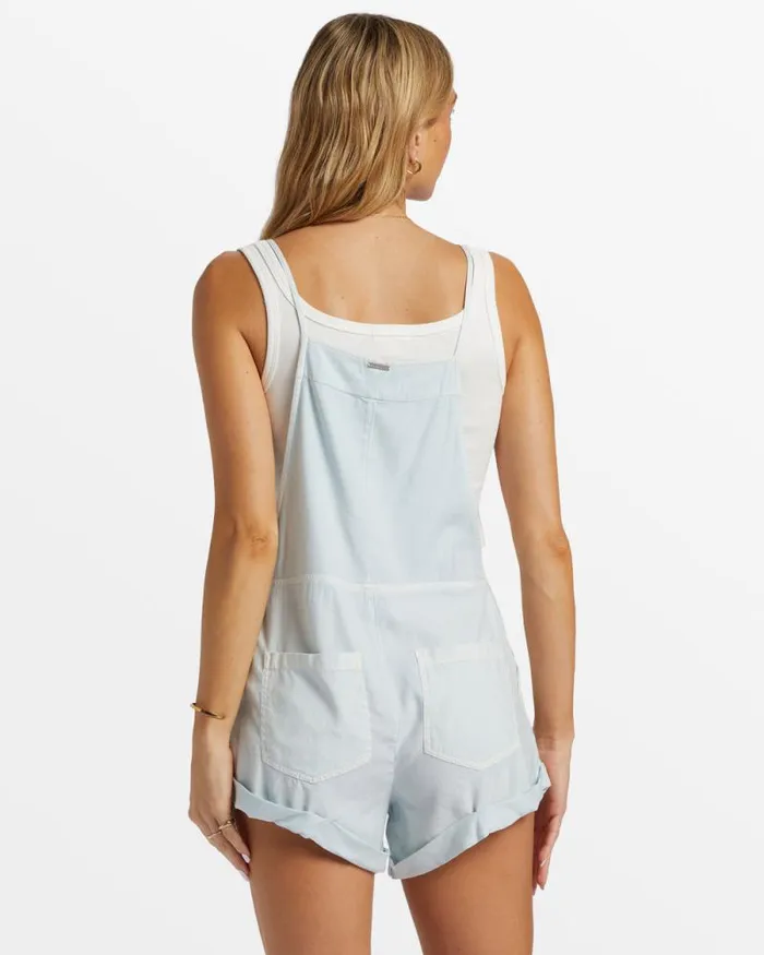 Billabong Rompers and Jumpsuits Wild Pursuit Romper Light Chambray 8211 Women Billabong Rompers and Jumpsuits Wild Pursuit Romper Light Chambray 8211 Women