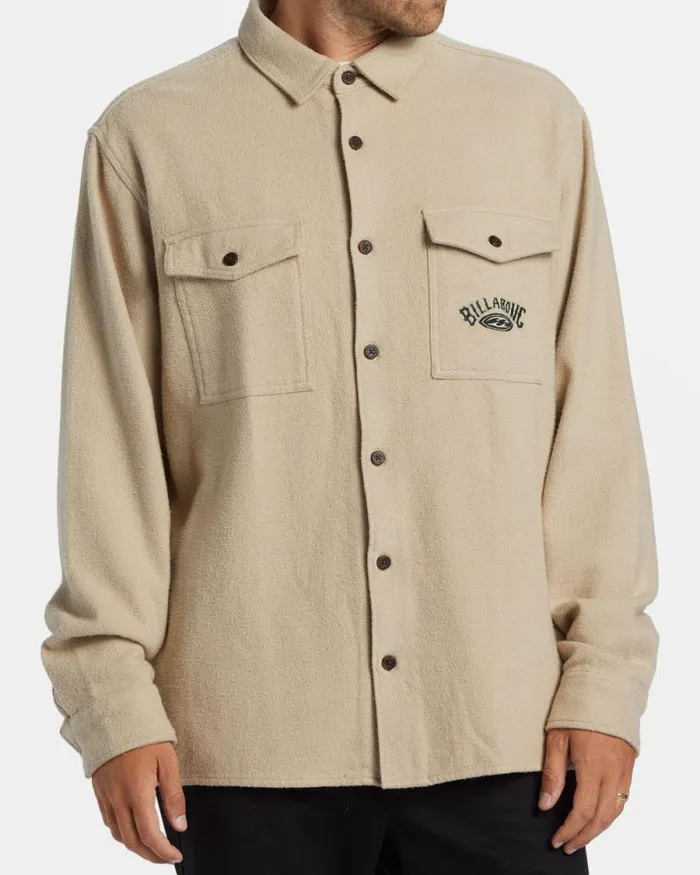 Billabong Shirts Bong Days Long Sleeve Cord Shirt Sand 8211 Men