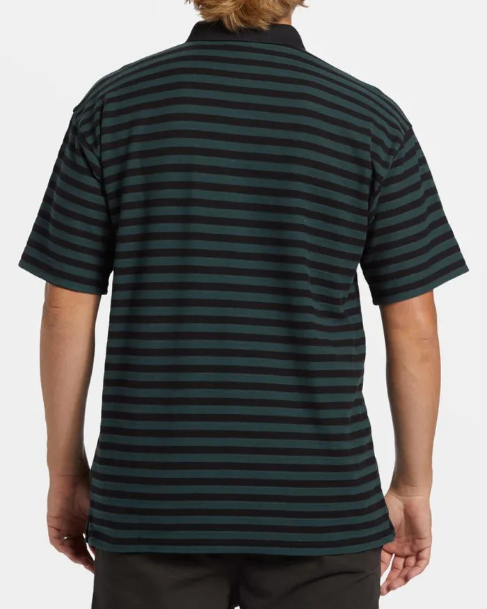 Billabong Shirts Neutron Short Sleeve Polo Shirt Black 8211 Men