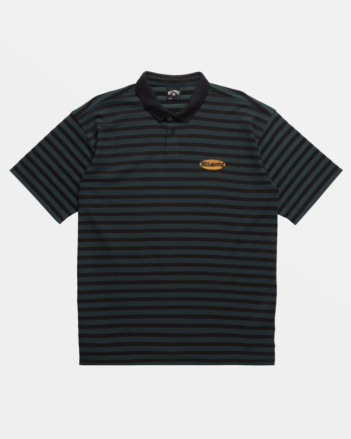 Billabong Shirts Neutron Short Sleeve Polo Shirt Black 8211 Men
