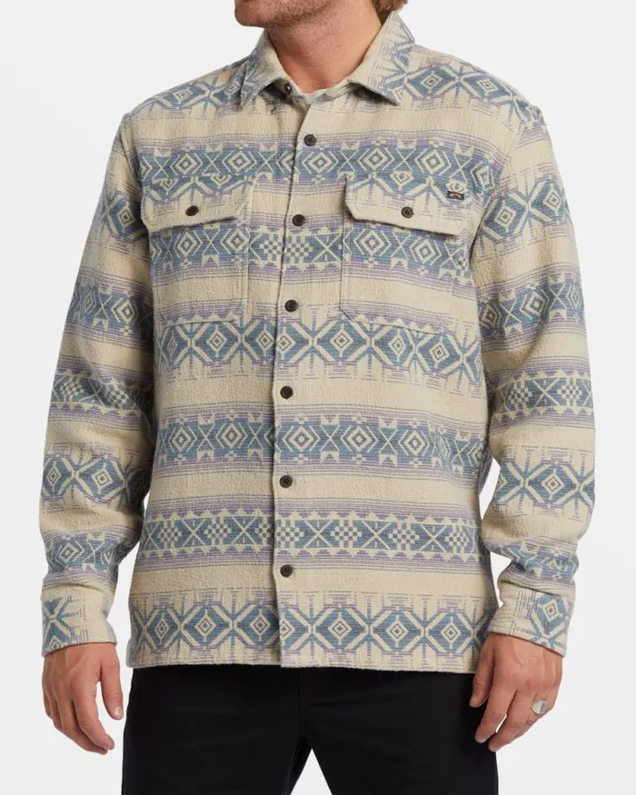 Billabong Shirts Offshore Jacquard Flannel Long Sleeve Shirt Taupe 8211 Men Billabong Shirts Offshore Jacquard Flannel Long Sleeve Shirt Taupe 8211 Men