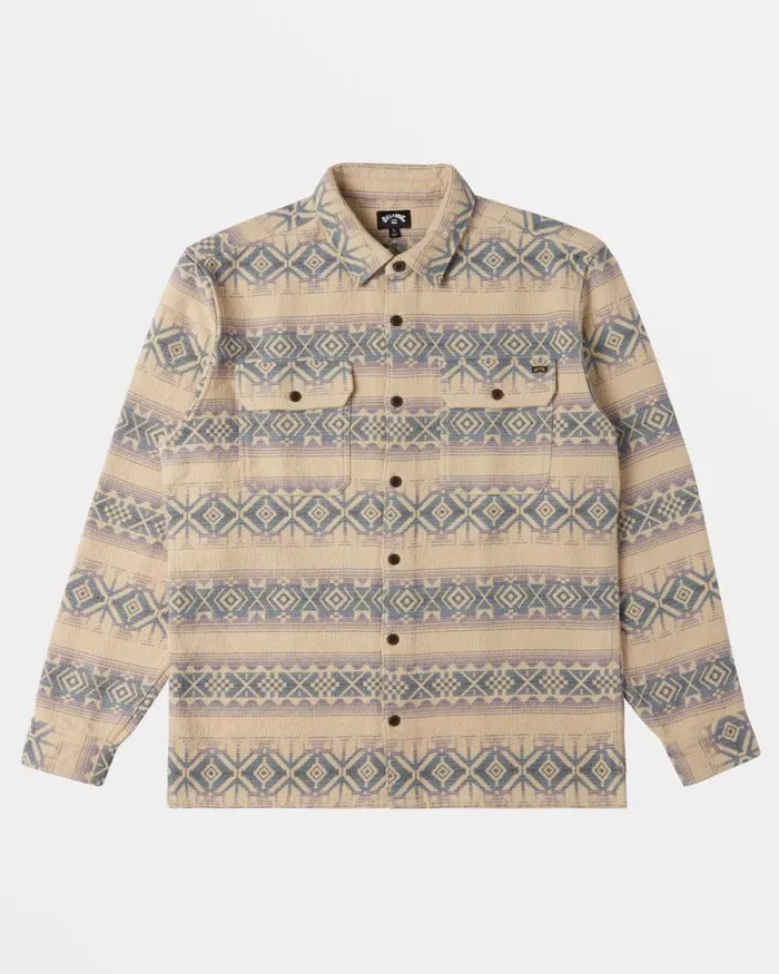Billabong Shirts Offshore Jacquard Flannel Long Sleeve Shirt Taupe 8211 Men Billabong Shirts Offshore Jacquard Flannel Long Sleeve Shirt Taupe 8211 Men