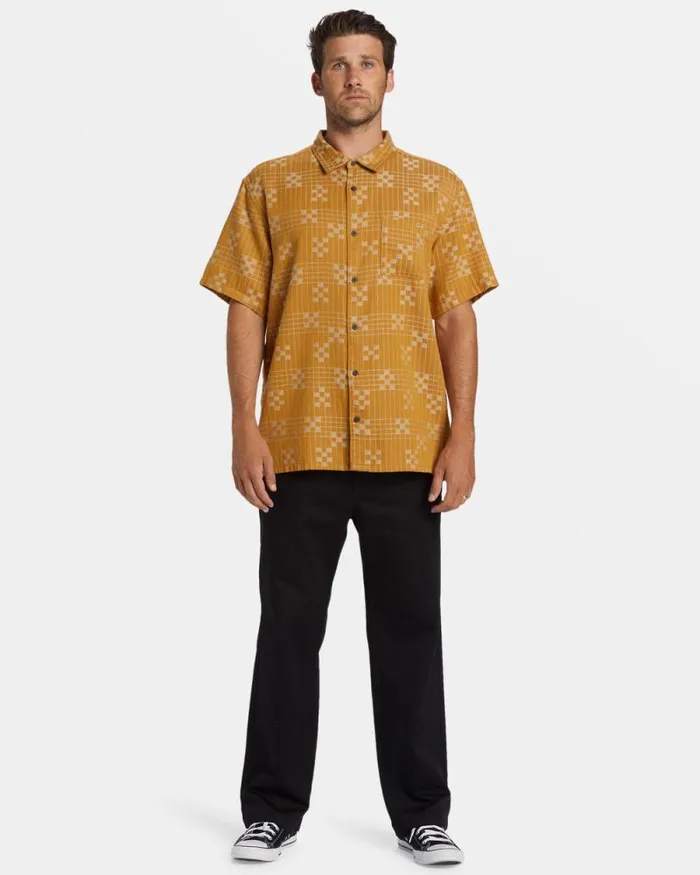 Billabong Shirts Sundays Jacquard Short Sleeve Shirt Dijon 8211 Men Billabong Shirts Sundays Jacquard Short Sleeve Shirt Dijon 8211 Men