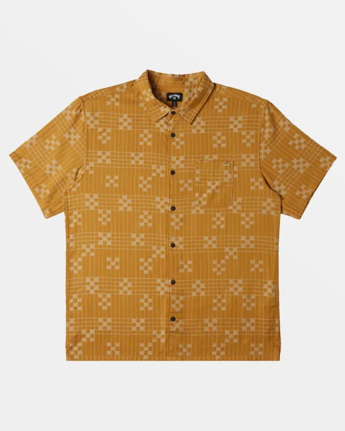 Billabong Shirts Sundays Jacquard Short Sleeve Shirt Dijon 8211 Men Billabong Shirts Sundays Jacquard Short Sleeve Shirt Dijon 8211 Men