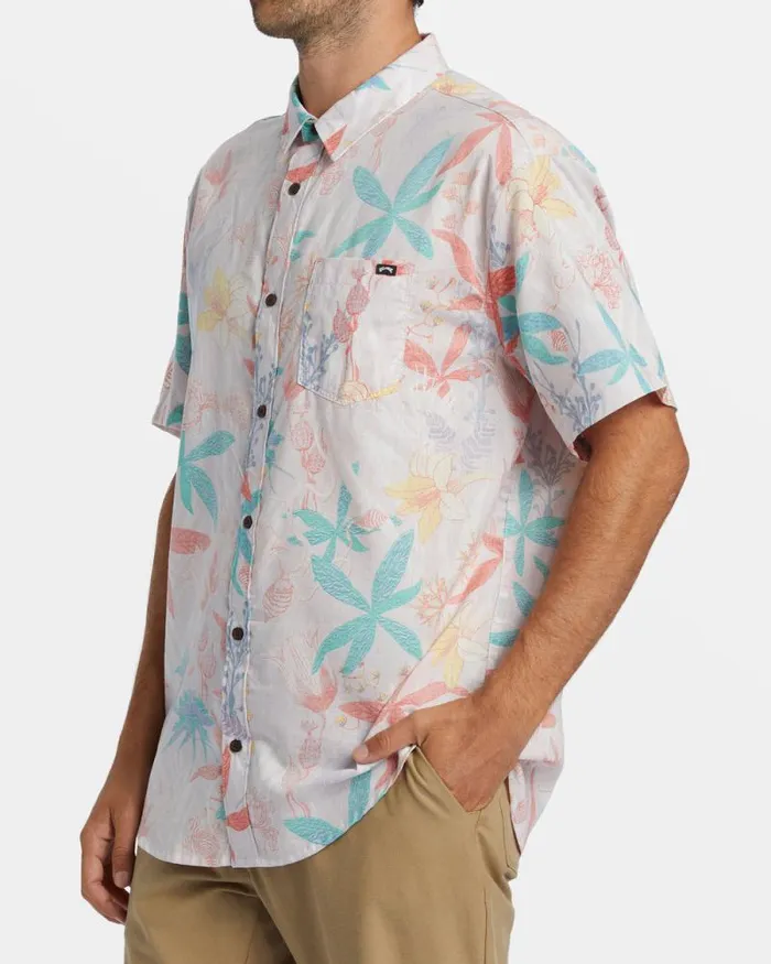 Billabong Shirts Sundays Short Sleeve Shirt Fog 8211 Men Billabong Shirts Sundays Short Sleeve Shirt Fog 8211 Men