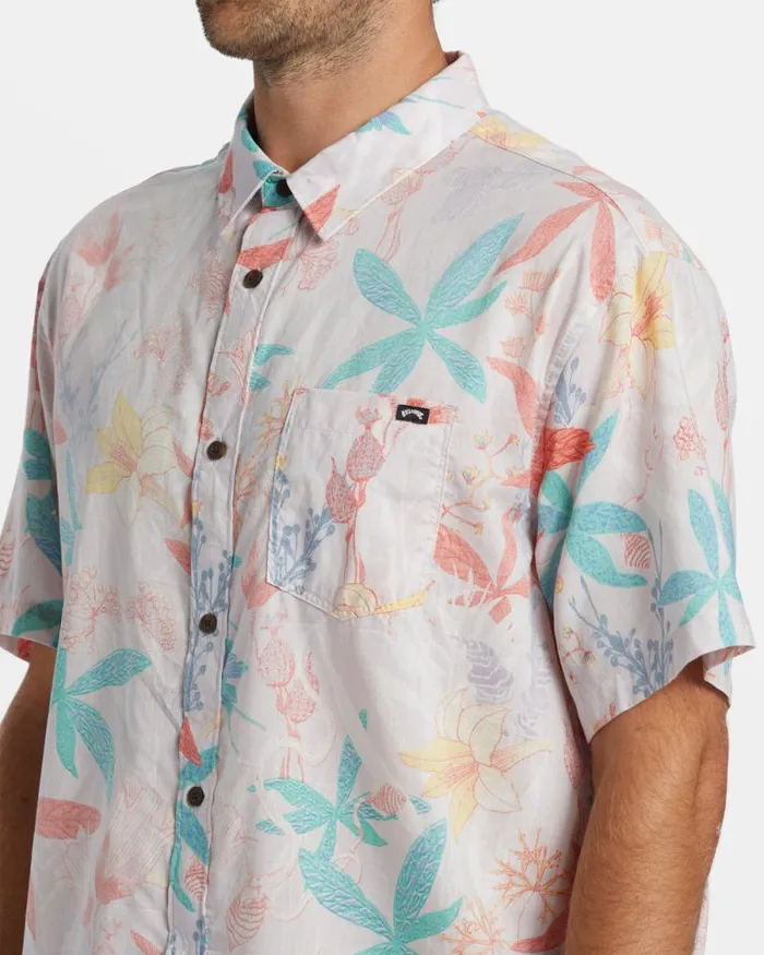 Billabong Shirts Sundays Short Sleeve Shirt Fog 8211 Men Billabong Shirts Sundays Short Sleeve Shirt Fog 8211 Men