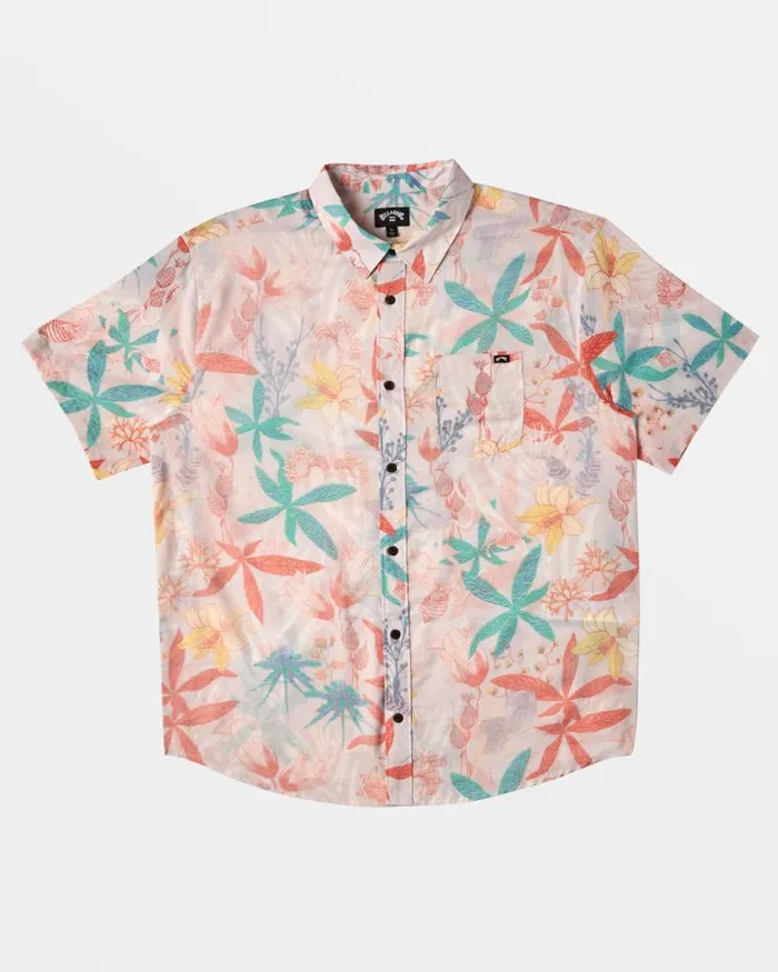 Billabong Shirts Sundays Short Sleeve Shirt Fog 8211 Men Billabong Shirts Sundays Short Sleeve Shirt Fog 8211 Men