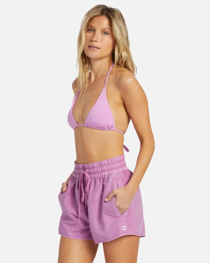 Billabong Sol Searcher Swim Sol Searcher New Elastic Waist Swim Trunks Lush Lilac 8211 Women