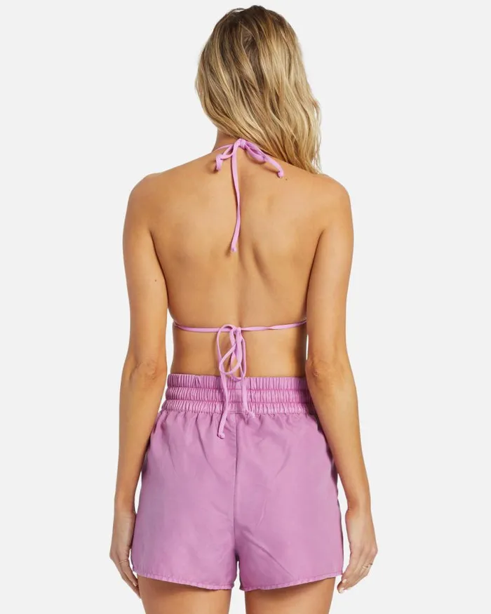 Billabong Sol Searcher Swim Sol Searcher New Elastic Waist Swim Trunks Lush Lilac 8211 Women