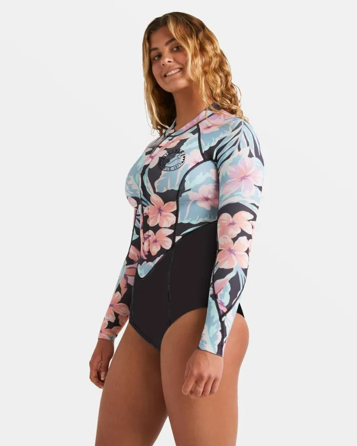 Billabong Springsuits 22mm Salty Dayz Natural Upcycler Front Zip Long Sleeve Springsuit Nights In Paradise 8211 Women Billabong Springsuits 22mm Salty Dayz Natural Upcycler Front Zip Long Sleeve Springsuit Nights In Paradise 8211 Women