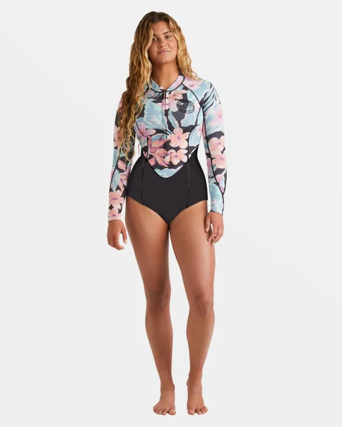 Billabong Springsuits 22mm Salty Dayz Natural Upcycler Front Zip Long Sleeve Springsuit Nights In Paradise 8211 Women Billabong Springsuits 22mm Salty Dayz Natural Upcycler Front Zip Long Sleeve Springsuit Nights In Paradise 8211 Women