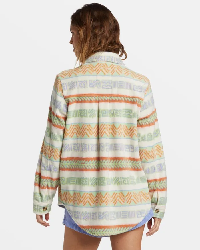 Billabong Tops Forge Fleece Flannel Jacket Multi 8211 Women Billabong Tops Forge Fleece Flannel Jacket Multi 8211 Women