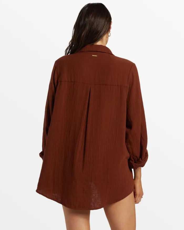 Billabong Tops Swell Shirt Shirt Toasted Coconut 8211 Women Billabong Tops Swell Shirt Shirt Toasted Coconut 8211 Women