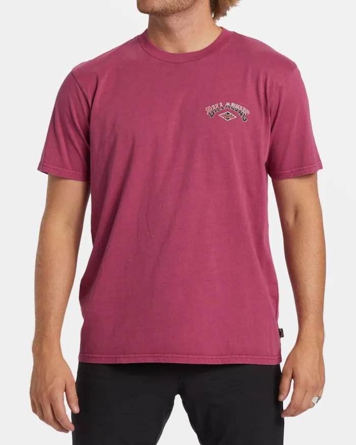 Billabong Wave Washed Essentials Arch Wash TShirt Jam 8211 Men Billabong Wave Washed Essentials Arch Wash TShirt Jam 8211 Men