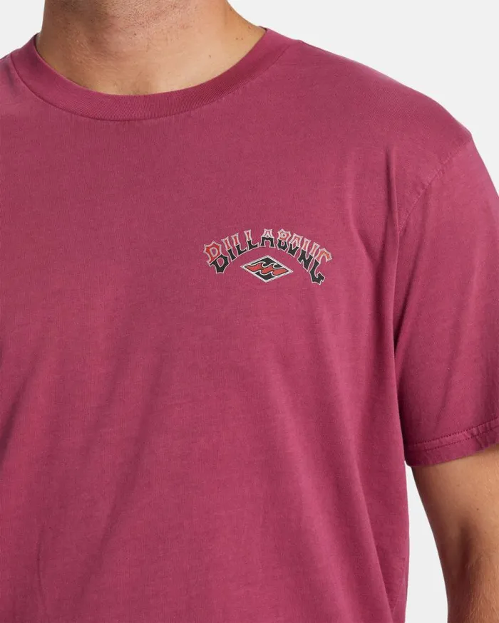 Billabong Wave Washed Essentials Arch Wash TShirt Jam 8211 Men Billabong Wave Washed Essentials Arch Wash TShirt Jam 8211 Men