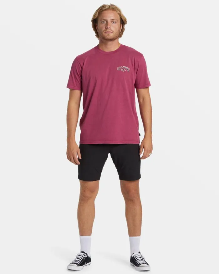 Billabong Wave Washed Essentials Arch Wash TShirt Jam 8211 Men Billabong Wave Washed Essentials Arch Wash TShirt Jam 8211 Men
