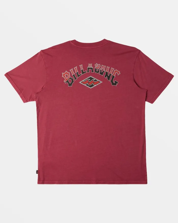 Billabong Wave Washed Essentials Arch Wash TShirt Jam 8211 Men Billabong Wave Washed Essentials Arch Wash TShirt Jam 8211 Men