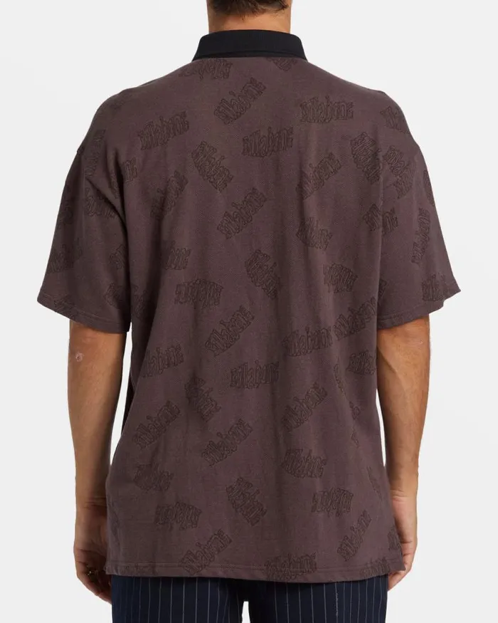 Billabong Wave Washed Essentials Shibuya Short Sleeve Polo Tshirt Plum 8211 Men Billabong Wave Washed Essentials Shibuya Short Sleeve Polo Tshirt Plum 8211 Men
