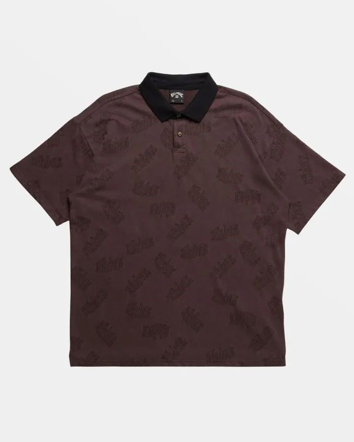 Billabong Wave Washed Essentials Shibuya Short Sleeve Polo Tshirt Plum 8211 Men Billabong Wave Washed Essentials Shibuya Short Sleeve Polo Tshirt Plum 8211 Men