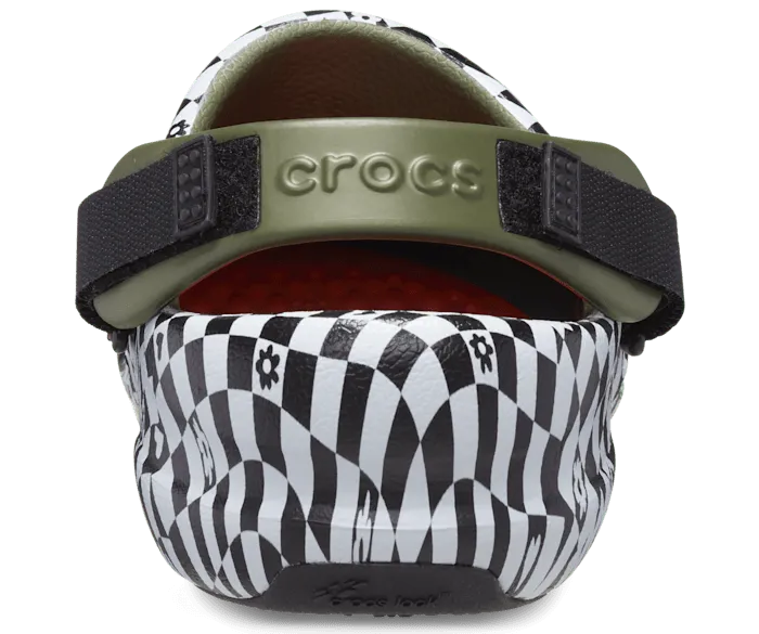 Bistro Pro LiteRide Graphic Clog Black White Men Crocs Clogs