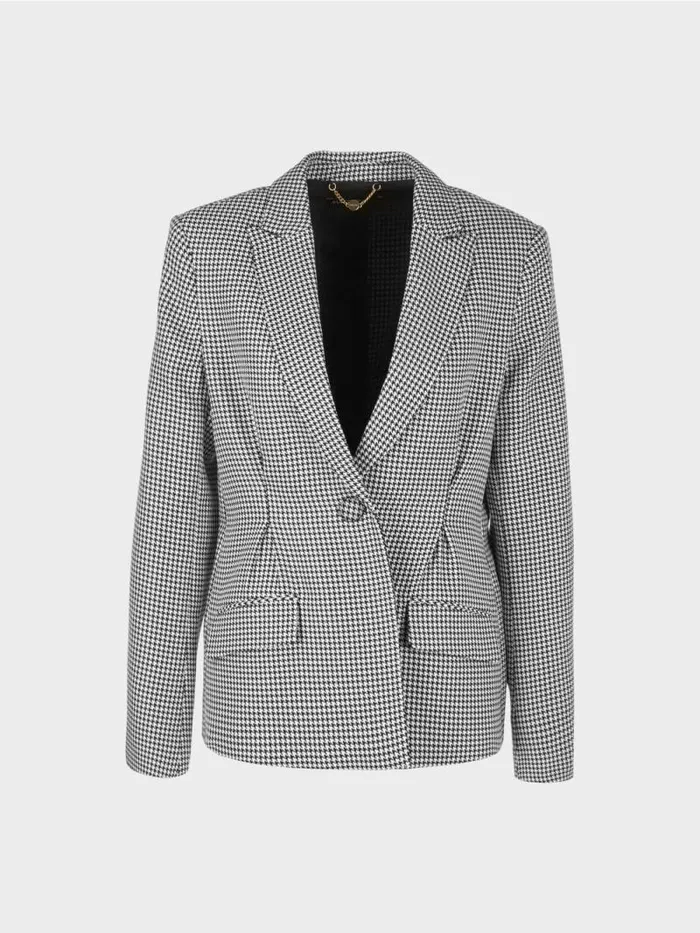 Blazer Damen Marc Cain Blazer Mit HahnentrittKaro White And Black
