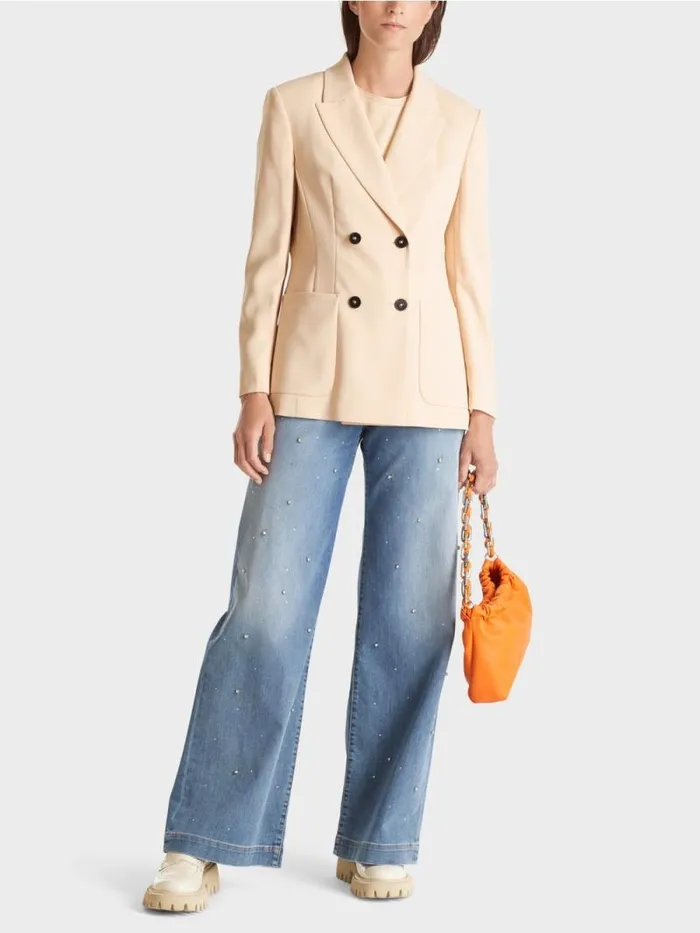 Blazer Damen Marc Cain Langer Blazer Dark Cream