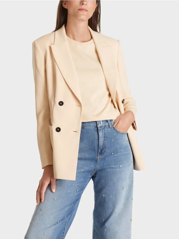 Blazer Damen Marc Cain Langer Blazer Dark Cream