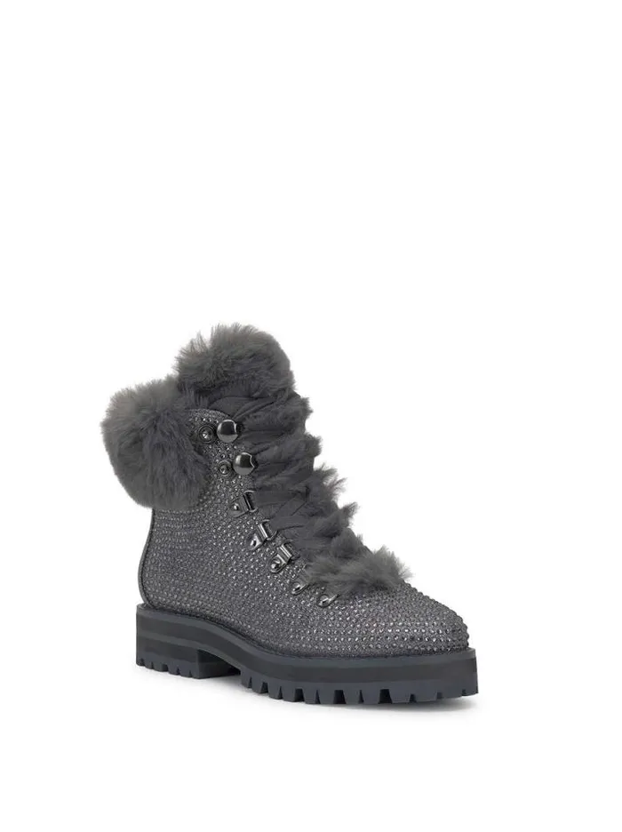 Boots and Booties Shoes Jessica Simpson Norina Combat Bootie In Pewter