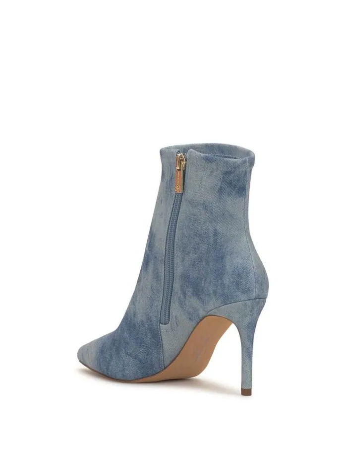 Boots and Booties Shoes Jessica Simpson Semaja Pointed Toe Bootie In Tie Dye Denim