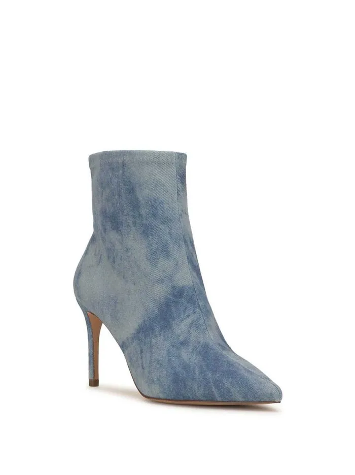 Boots and Booties Shoes Jessica Simpson Semaja Pointed Toe Bootie In Tie Dye Denim