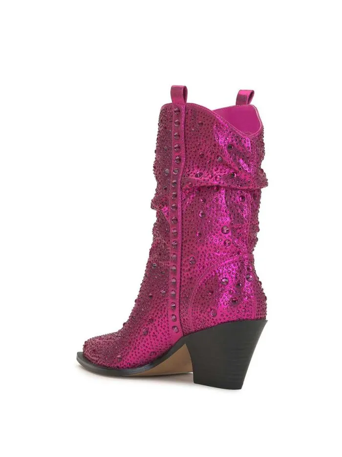 Boots and Booties Shoes Jessica Simpson Zellya Western Bootie In Fuschia