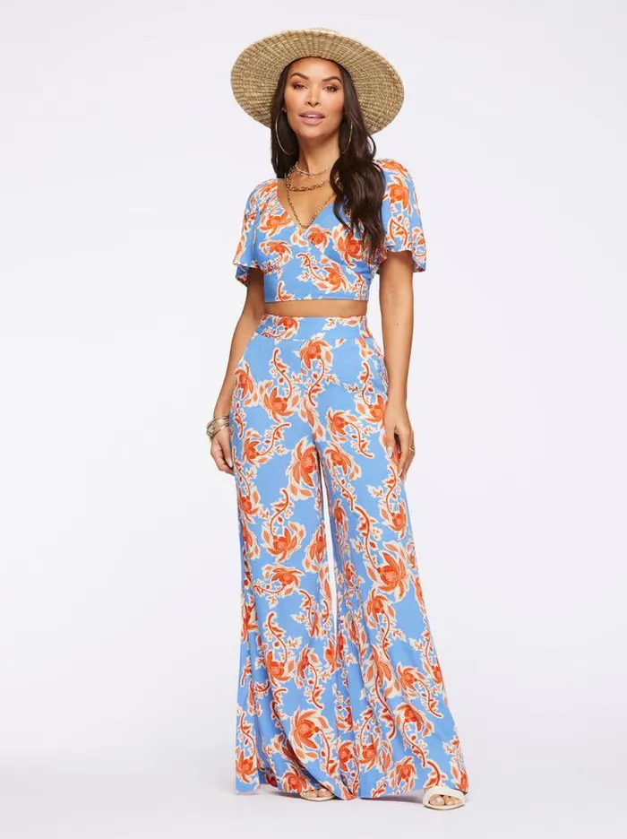 Bottoms Clothing Jessica Simpson Shaye Pant In Defined Botanicals