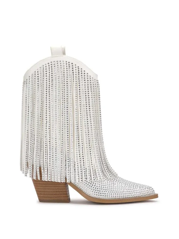 Bridal Shoes Jessica Simpson Paredisa Fringe Bootie In White